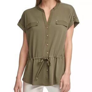 Calvin Klein Cinched Waist Top